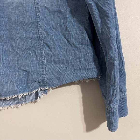 cloth & stone women’s corduroy button down shirt medium - Picture 7 of 11